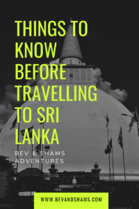 Things to know before travelling to Sri Lanka