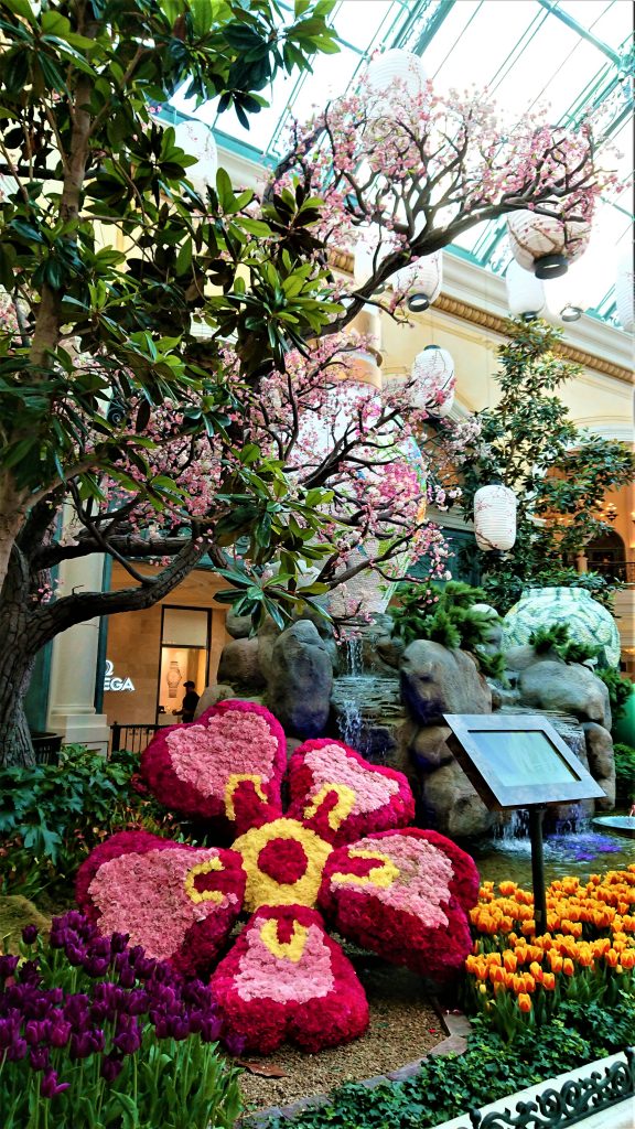 The botanical gardens at Bellagio Hotel, Las Vegas, USA