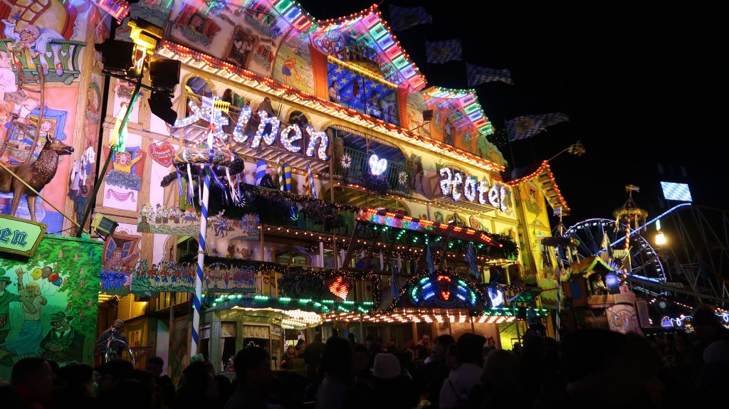 A ride at Winter Wonderland, in London