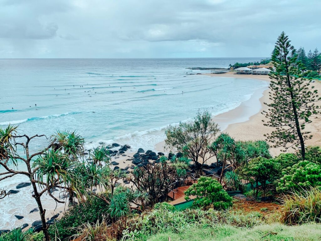 A stunning beach on the Gold Coast - Queensland Australia
