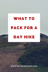 What to pack for a day hike