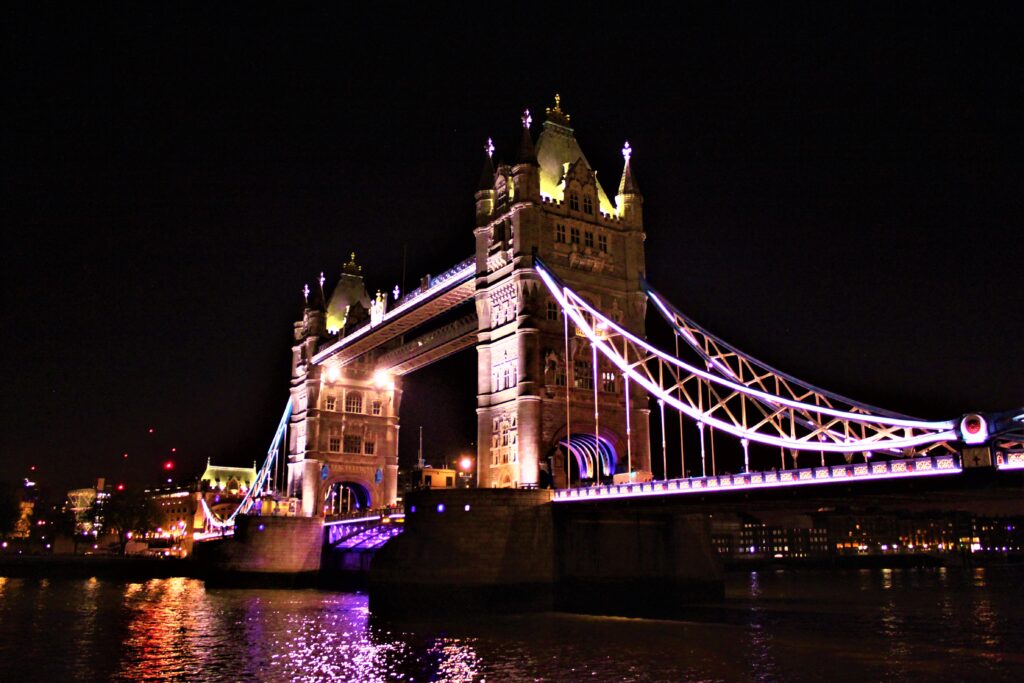 Tower Bridge at night, don't mistake this for London Bridge