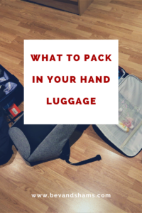 Essential things to pack in your hand luggage