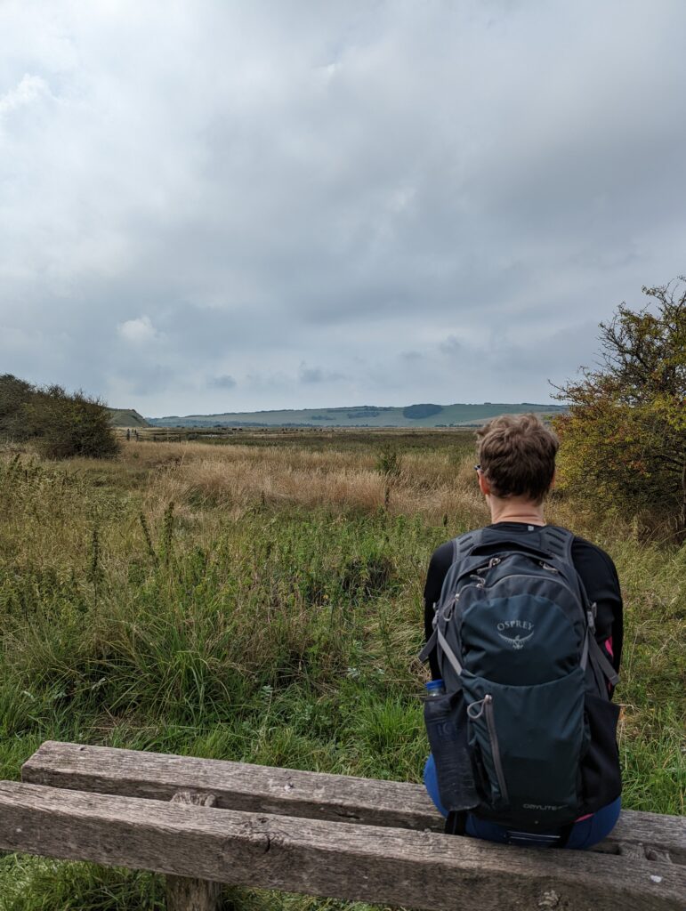 Day hiking with our Osprey backpack