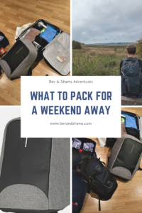 What to pack for a weekend away